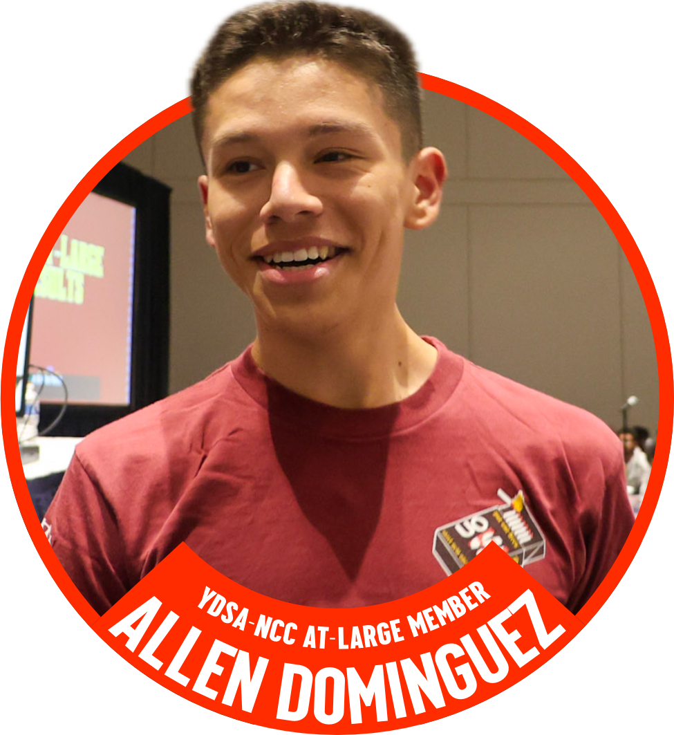 YDSA-NCC At-large member Allen Dominguez
